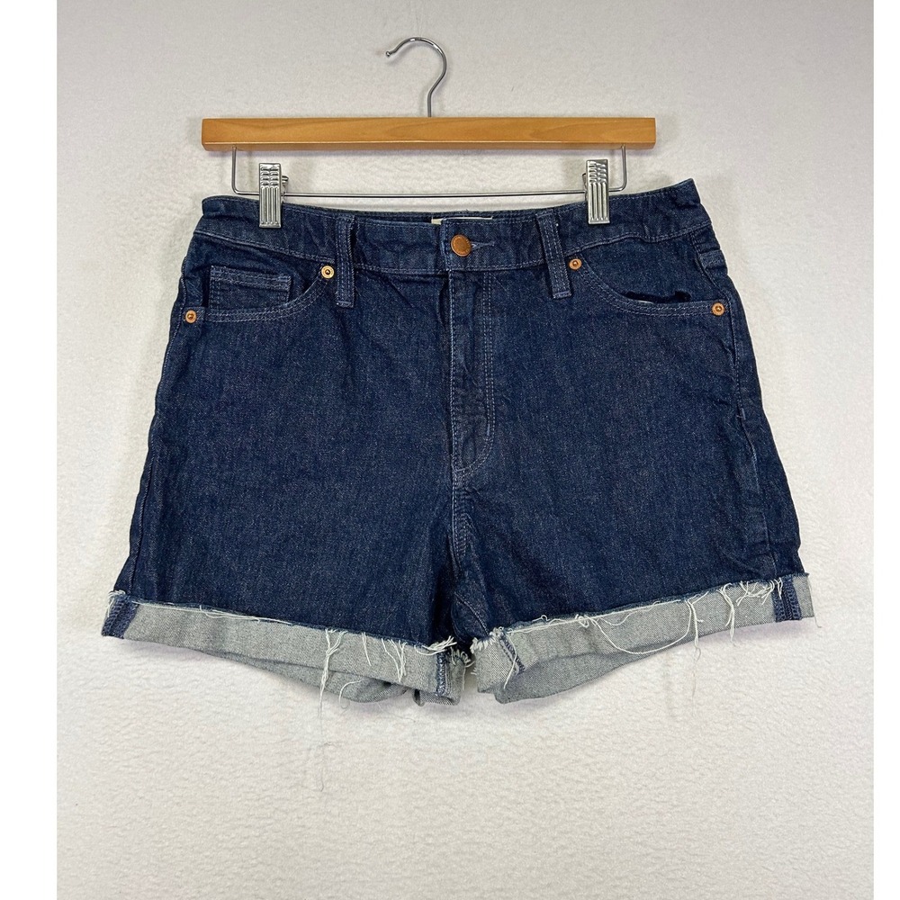 Boho Festival Universal Thread Womens 8/29R Dark Wash Vintage Midi Denim Shorts